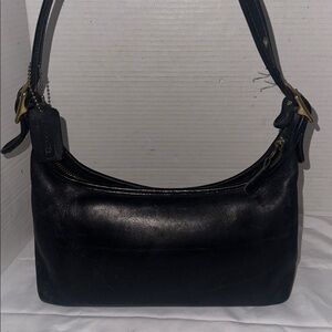 Coach Y2K Vintage Black Legacy Hobo Shoulder Bag Leather Purse